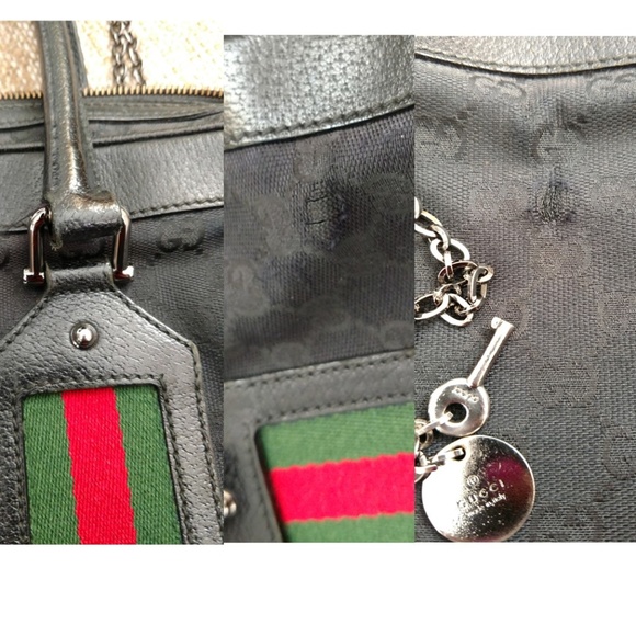 Pre-owned Authentic Vintage Gucci Travel Handbag - Picture 4 of 8